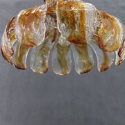 1970s Large Murano Glass Chandelier Mazzega, Italy