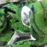 Sulfide paperweight robert pierini glass biot glass paperweight/novaro/green.