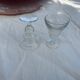 6 verres à porto en verre transparent anciens