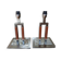 Pair of luxury lamps Bover model Ema - leather & nickel-plated brass