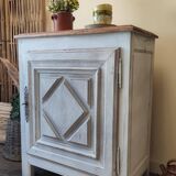 Confiturier en chêne et noyer