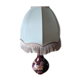 Vintage lamp flowers and fringes