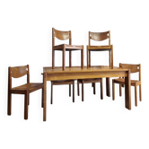 Salle à manger ensemble table et 6 chaises Maison Regain en Orme