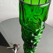 Vintage Murano vase , Emerald Green decorative made in Italy