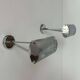 Pair of vintage adjustable wall lights, chromed metal, France 1970