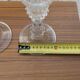Pair of vintage glass candlesticks – Diamond point style