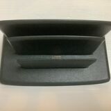 Mail rack letter holder green leather