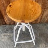 Vintage adjustable swivel stool