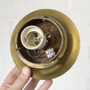Original Art Deco Brass Sconces Pair of Ceiling Lights Antique  1920 / 1930
