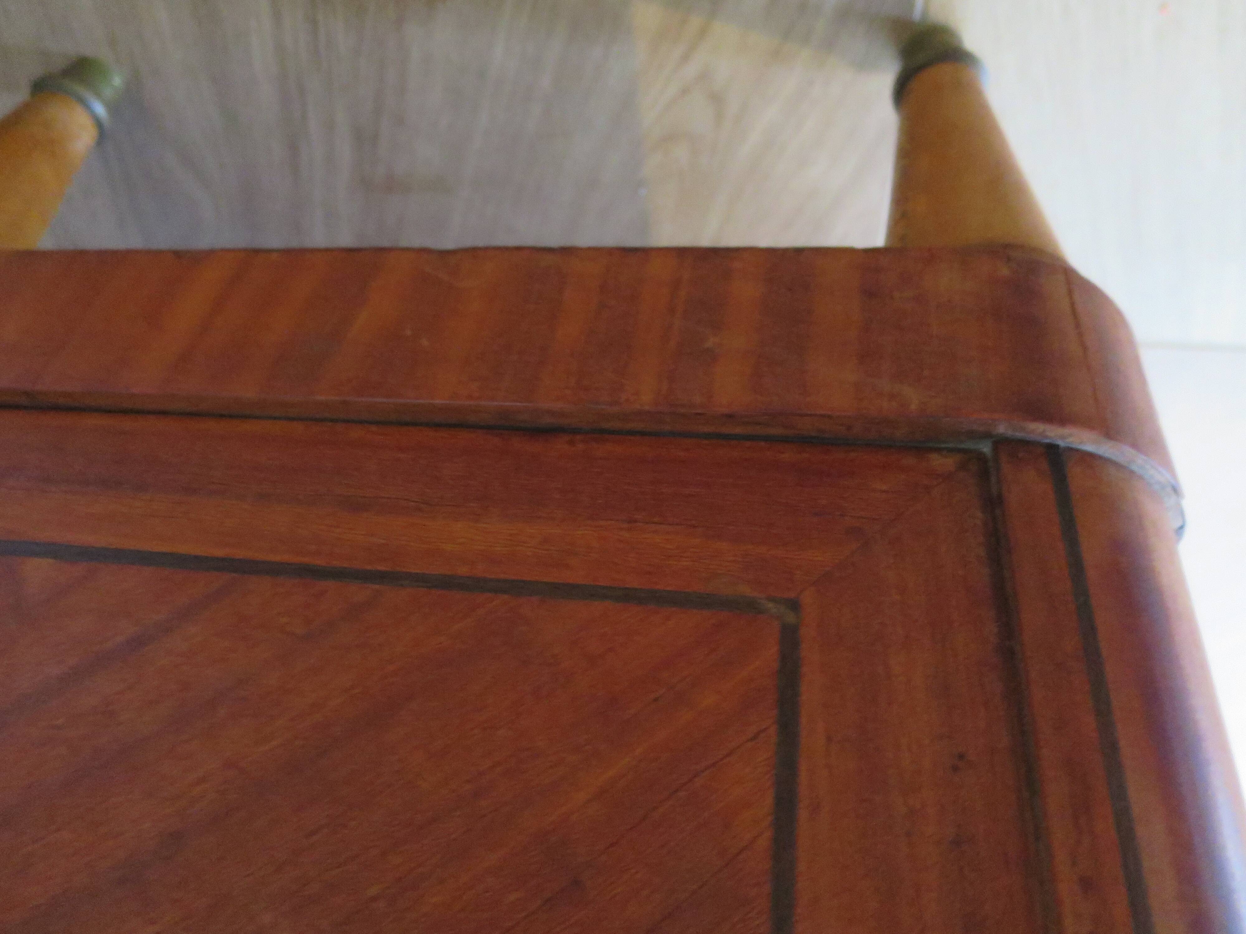 Louis XVI chest of drawers - Bronze - Butterfly wood veneer marquetry - 1930