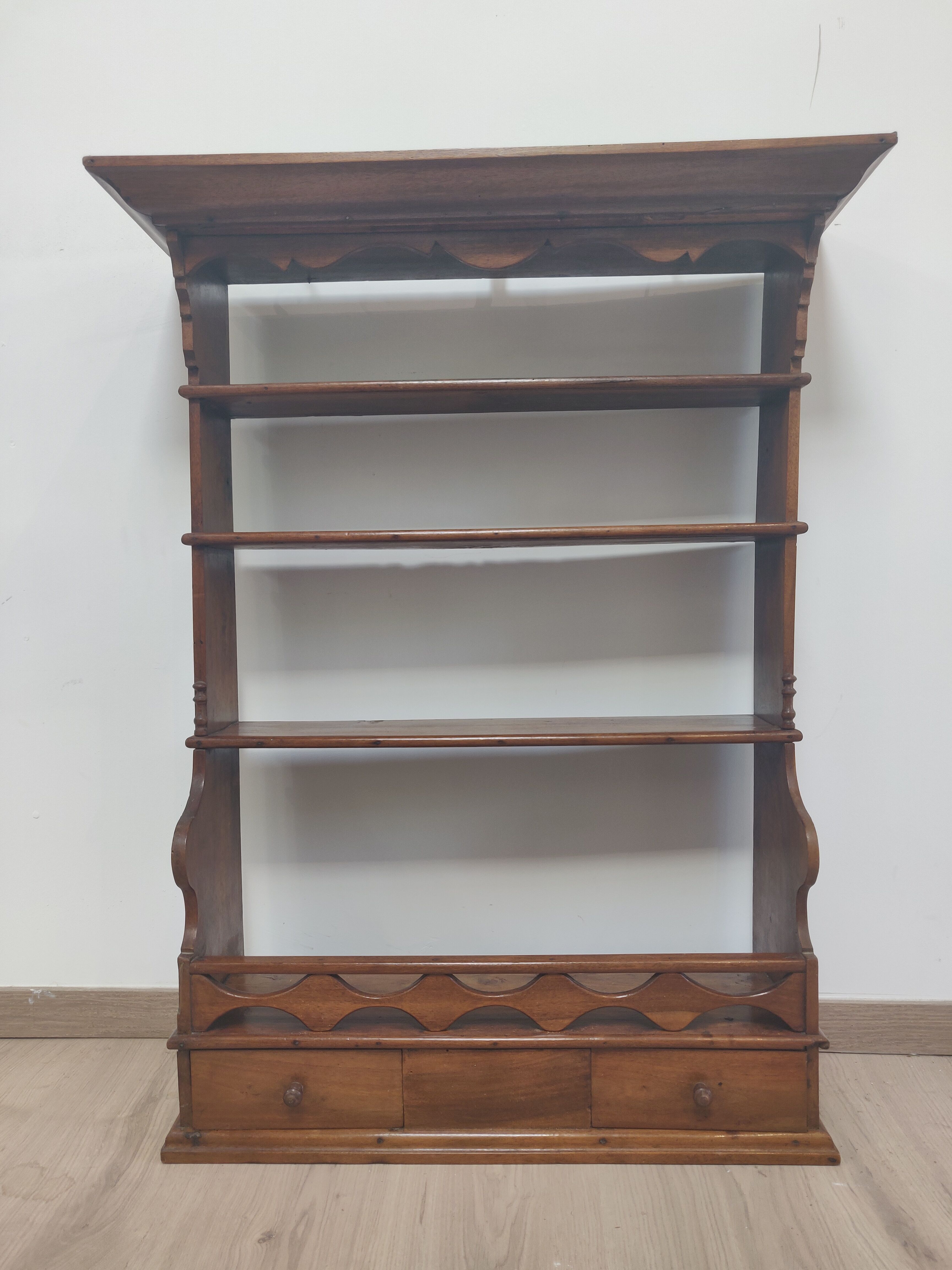 Wall shelf of the nineteenth century carved wood