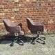 Set of 2 swivel office chairs from the 1970s.