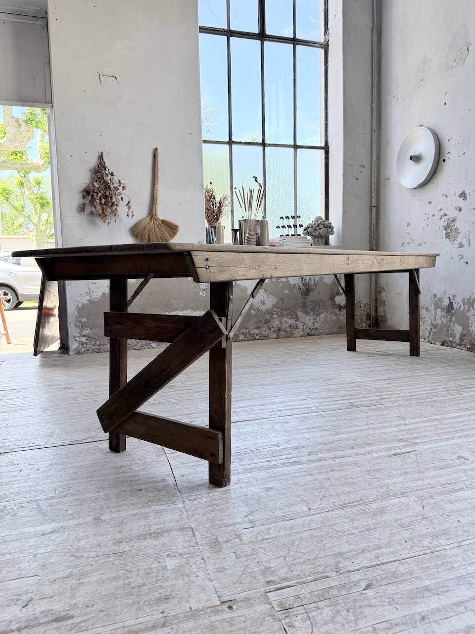 1950 XL folding farmhouse table in pine
