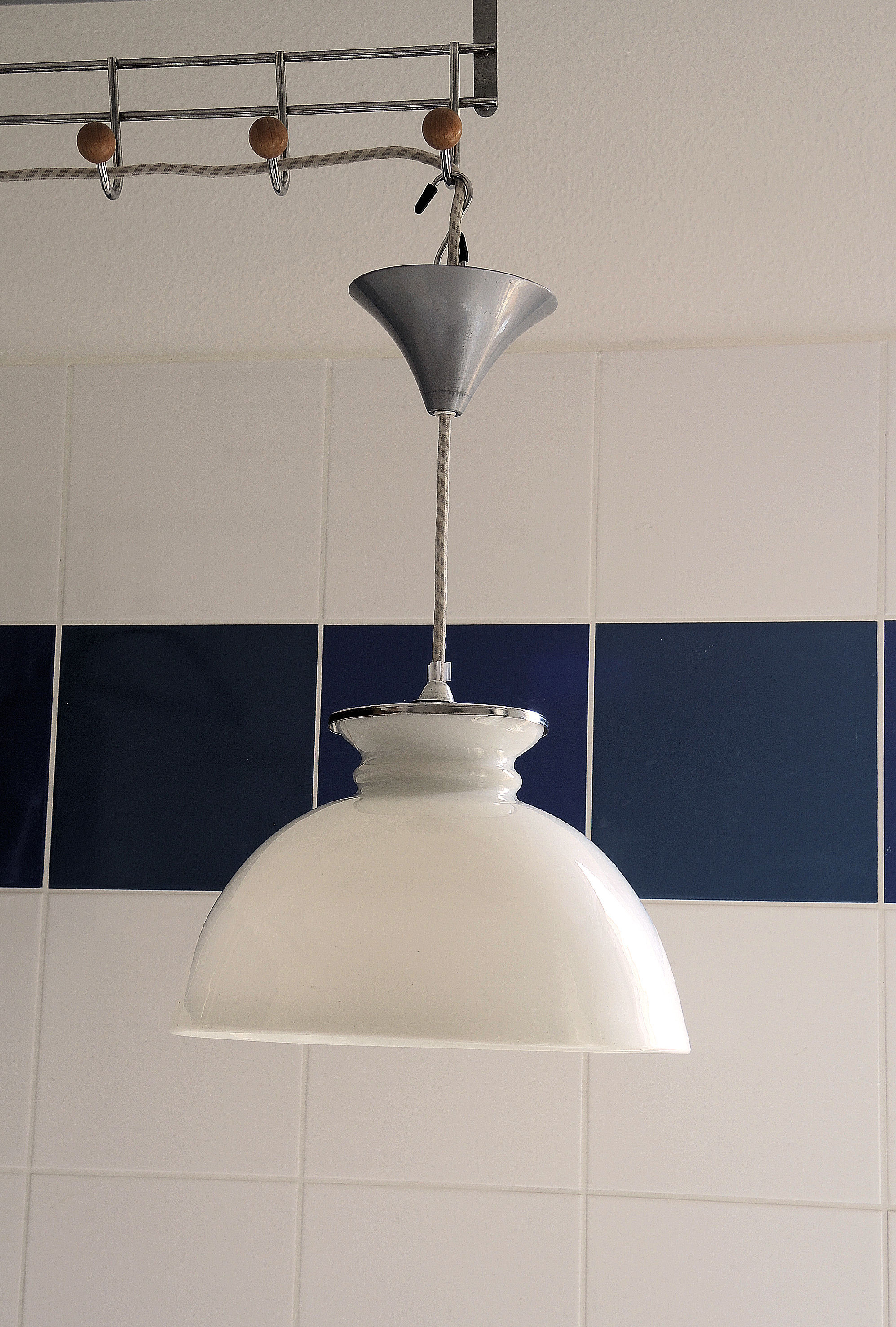 Hanging lamp opaline white 30