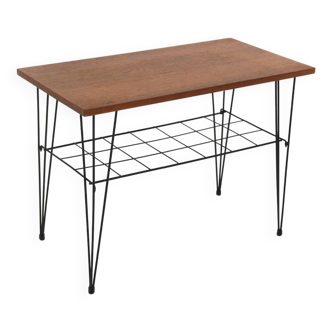 "Stringbord" side table in teak, Sweden, 1950