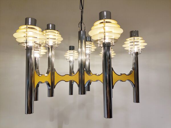 Lustre space age de la Maison Sciolari, années 1970