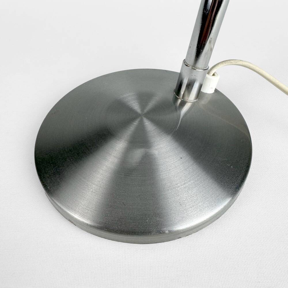 Flexible brushed aluminum lamp from the 60s