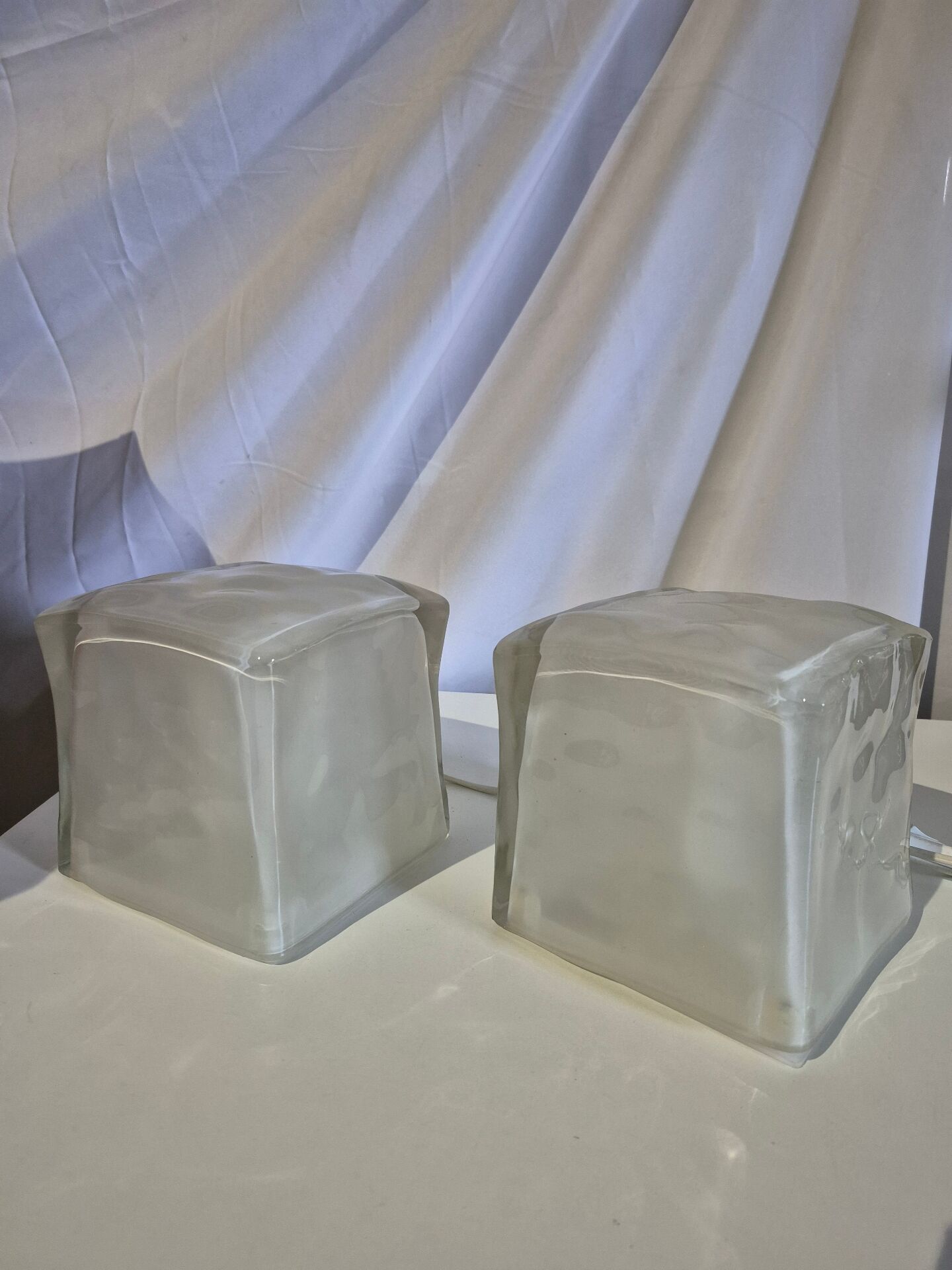 Ice cube IKEA lamp glass Iviken 1990s