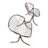 Paire de chaises " LYNN " par Gastone Rinaldi pour RIMA