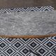 Art Deco sideboard in light walnut, grey/white marble