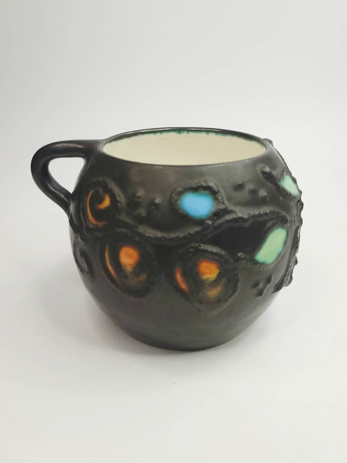 Large vintage ceramic mug Gorbon Işıl – Turkey, 1960s/70s – d