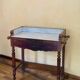 Bureau coiffeuse en bois et marbre