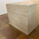 Coffee table and travertine