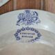 Set of 3 large antique plates, W. Adams & Sons, Etruscan Border design, Victorian Era.