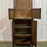 Buffet art déco en chêne - ancien meuble à tourne disque
