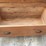 Old trade furniture with six solid pine drawers
