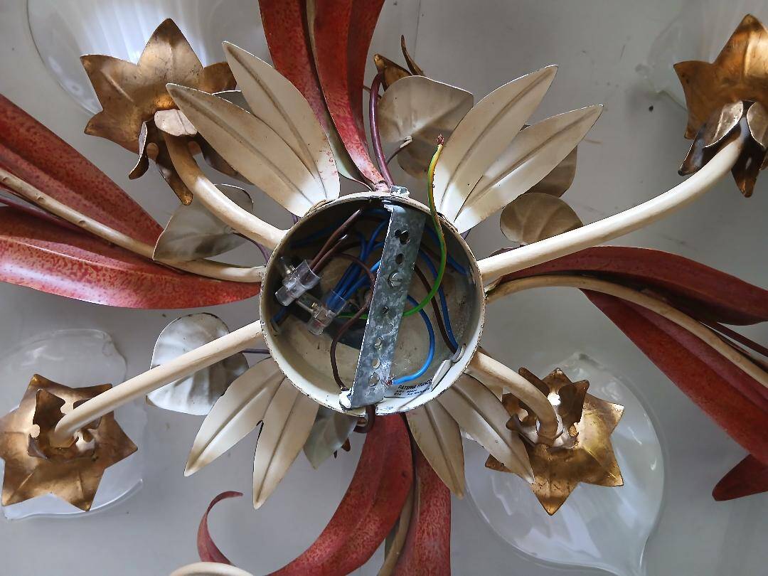 Paterno Franco - Wall light, Ceiling light, floral flower water lily italy 9