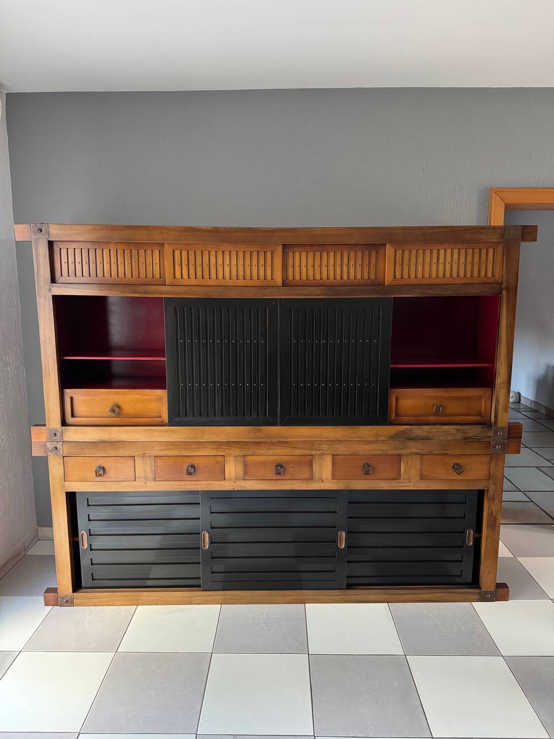 Roche Bobois vintage furniture - Mizuya Set - Walnut Cherry