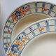 Set of 6 hollow plates Badonvillers chavillé vintage