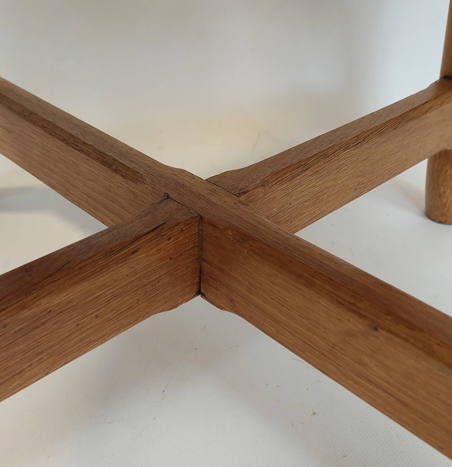 Brutalist oak coffee table