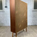 Scandinavian vintage teak library, 60s