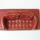 Vintage Osaka loveseat in oxblood leather by Natuzzi Italy