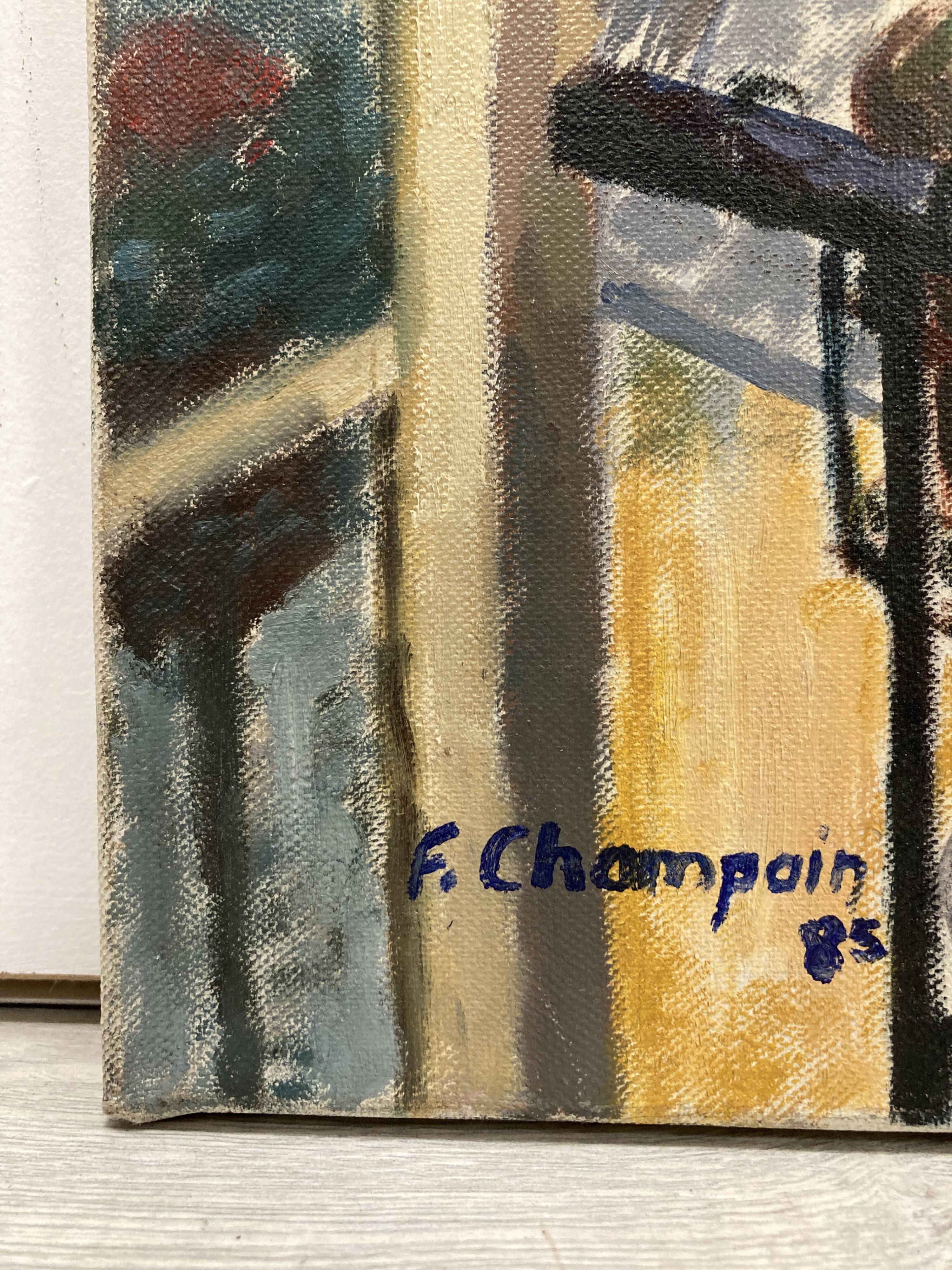 Huile sur toile vintage