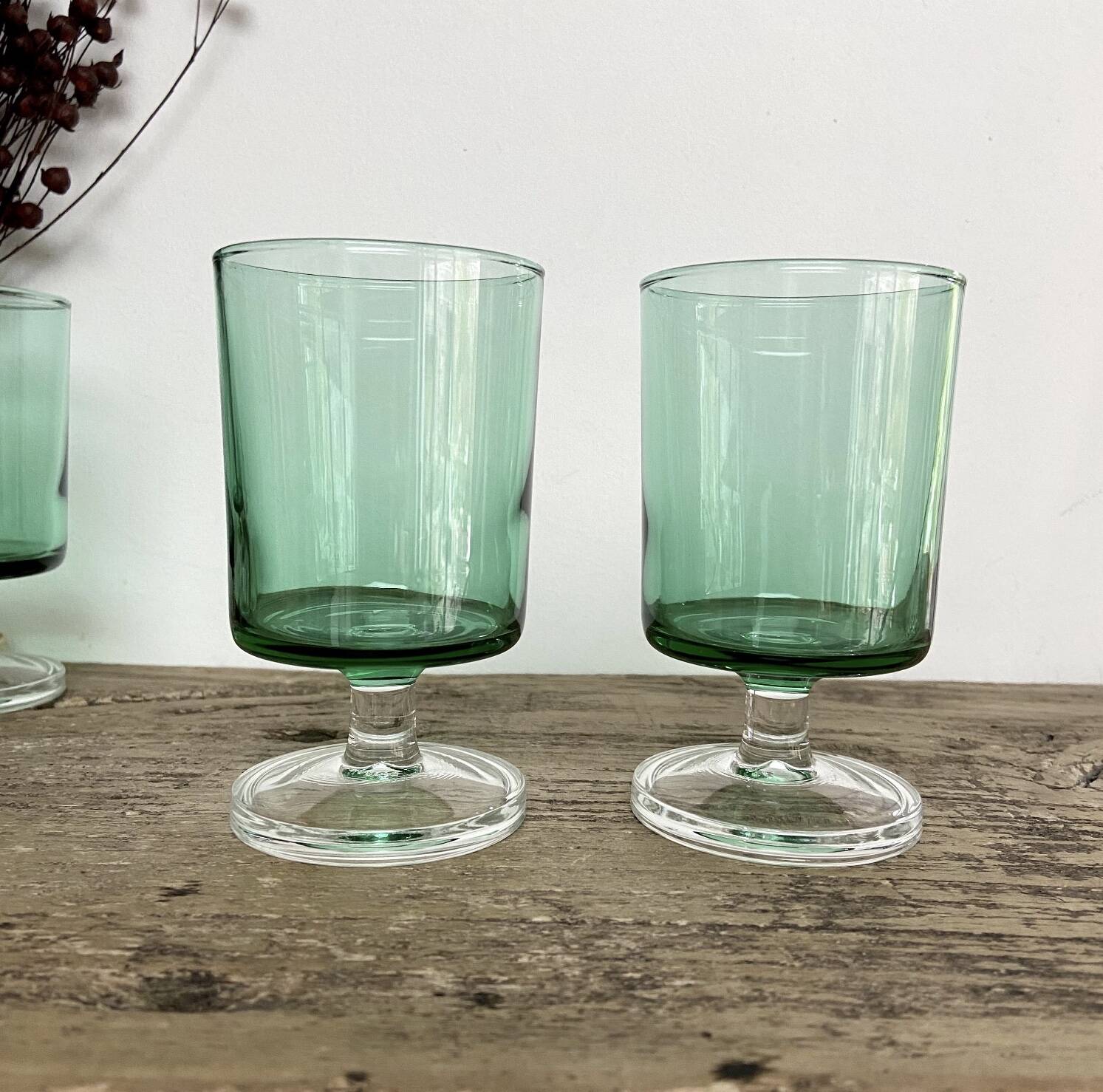 6 verres LUMINARC France vintage