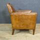 Vintage Art Deco Sheep Leather Armchair