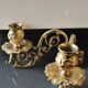 Wall light/Piano with 2 lights. Louis XVI style. In gilded bronze