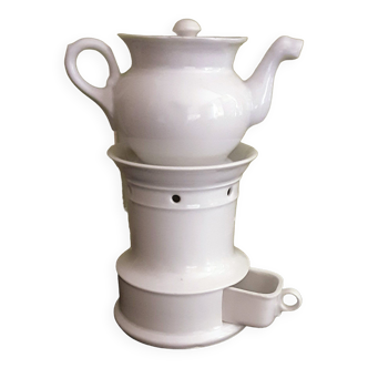 Antique herbal tea complete in white porcelain