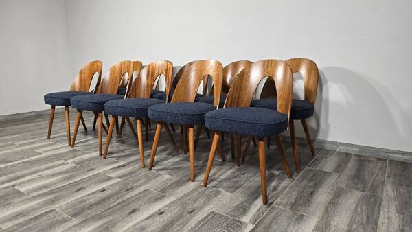 Chaises de salle à manger par Antonin Suman, années 1960, lot de 10