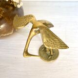 Golden brass bird