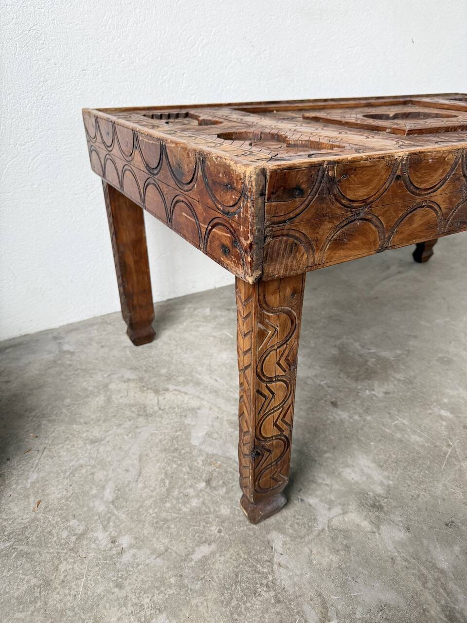 Savoyard folk art coffee table