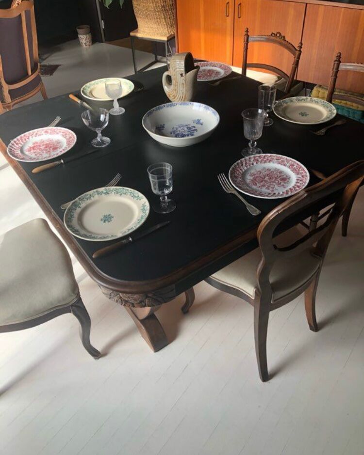 Art deco style dining table