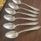 Small silver-plated metal spoons