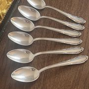 Small silver-plated metal spoons