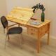 Bureau en pin danois avec plateau réglable, années 1990