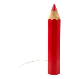 Pierre Sala, lampe de table postmoderne Pencil rouge, Ed. Vilac France années 1980