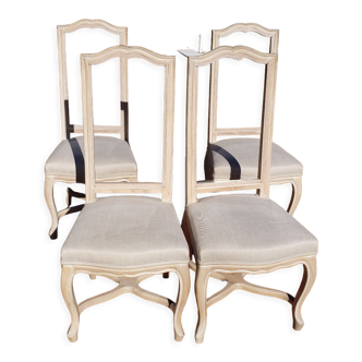 Chaises Louis XIV bois massif